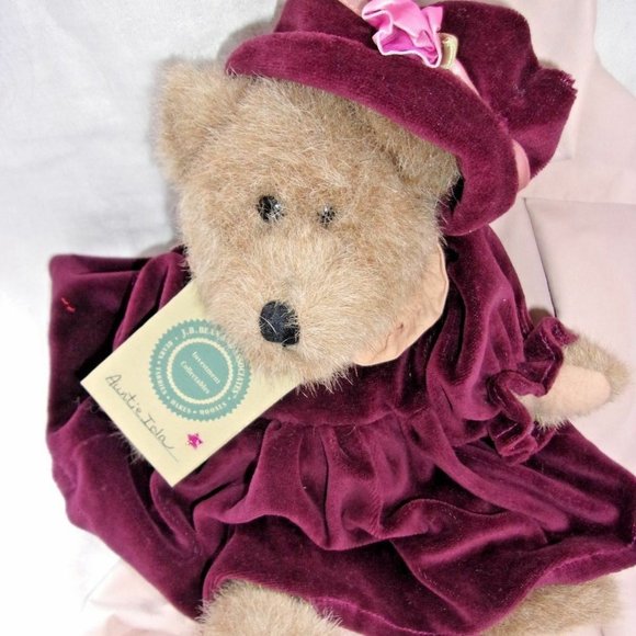 Boyds w tags teddy bear collectible Auntie Ida gif